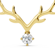 Antler Diamond Pendant