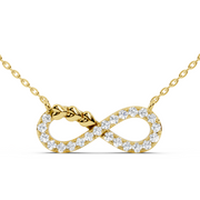 Infinity Heart Brilliant Pendant
