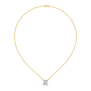 0.5Ct Classic Cushion Solitaire Pendant with chain