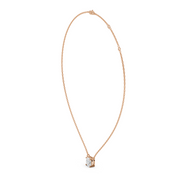 1Ct Classic Cushion Solitaire Pendant with chain