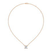 1.5Ct Classic Cushion Solitaire Pendant with chain