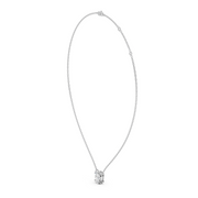 2Ct Classic Oval Solitaire Pendant with chain
