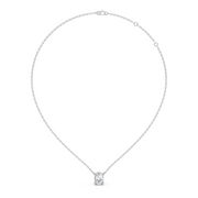 2Ct Classic Oval Solitaire Pendant with chain