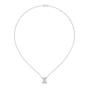 1.5Ct Classic Emerald Solitaire Pendant with chain