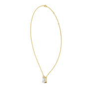 2Ct Classic Emerald Solitaire Pendant with chain