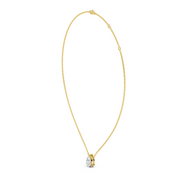 1Ct Classic Pear Solitaire Pendant with chain