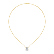 1Ct Classic Pear Solitaire Pendant with chain