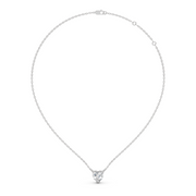 0.5Ct Classic Heart Solitaire Pendant with chain