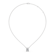 0.5Ct Classic Radiant Solitaire Pendant with chain