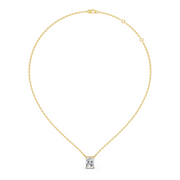 0.5Ct Classic Radiant Solitaire Pendant with chain