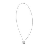 1Ct Classic Asscher Solitaire Pendant with chain