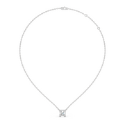0.5Ct Classic Asscher Solitaire Pendant with chain
