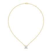 0.5Ct Classic Asscher Solitaire Pendant with chain