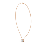 1.5Ct Classic Asscher Solitaire Pendant with chain