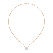 2Ct Classic Asscher Solitaire Pendant with chain