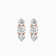 Vertical Luxe Diamond Charms Earrings