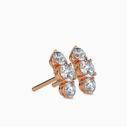 Vertical Luxe Diamond Charms Earrings