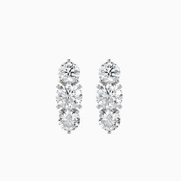 Vertical Luxe Diamond Charms Earrings