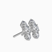Vertical Luxe Diamond Charms Earrings