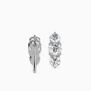 Vertical Luxe Diamond Charms Earrings