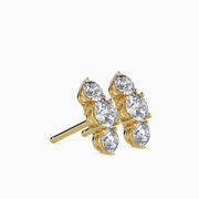 Vertical Luxe Diamond Charms Earrings