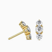 Vertical Luxe Diamond Charms Earrings