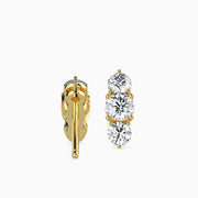 Vertical Luxe Diamond Charms Earrings