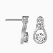 Infinity Knot Diamond Earrings