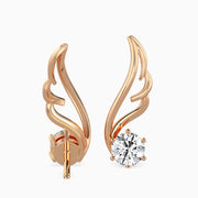Angelica Wing Diamond Drops Earrings