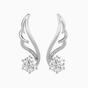 Angelica Wing Diamond Drops Earrings