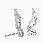 Angelica Wing Diamond Drops Earrings