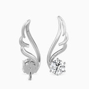 Angelica Wing Diamond Drops Earrings