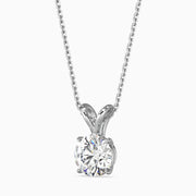 1.52Ct Minimalist Pure round Solitaire Pendant