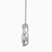1.04Ct Sleek Princess Diamond Pendant