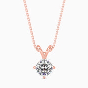 0.24Ct Cushion Glow Diamond Solitaire Pendant