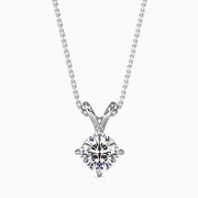 0.86Ct Cushion Glow Diamond Solitaire Pendant