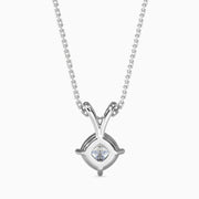 0.24Ct Cushion Glow Diamond Solitaire Pendant