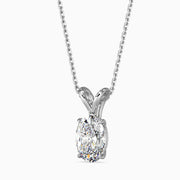 0.2Ct Soft Spark Oval Diamond Pendant
