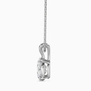 1.43Ct Soft Spark Oval Diamond Pendant