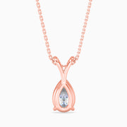 0.58Ct Essence of Pear Shaped Gem Pendant