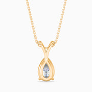 0.25Ct Essence of Pear Shaped Gem Pendant