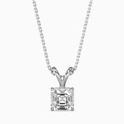 0.31Ct Art Deco Asscher Stone Pendant