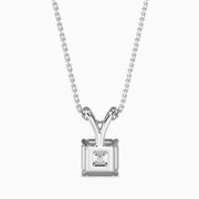 0.31Ct Art Deco Asscher Stone Pendant