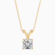 0.52Ct Art Deco Asscher Stone Pendant