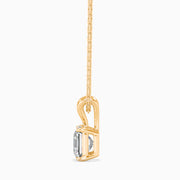 0.31Ct Art Deco Asscher Stone Pendant