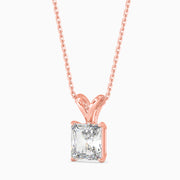 1.45Ct Radiant Glow Diamond Solitaire Pendant