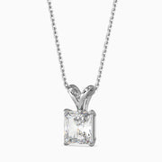 1.45Ct Radiant Glow Diamond Solitaire Pendant