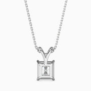 0.91Ct Radiant Glow Diamond Solitaire Pendant