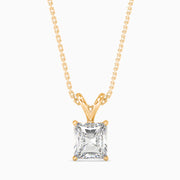0.47Ct Radiant Glow Diamond Solitaire Pendant