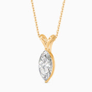 0.9Ct Marquise Essence Pendant